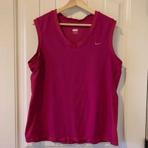 NIKE | pink tank top work-out shirt